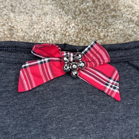 Victorias Secret gray Christmas Jingle Bell Hip hugger Panties. Size L - Picture 2 of 5